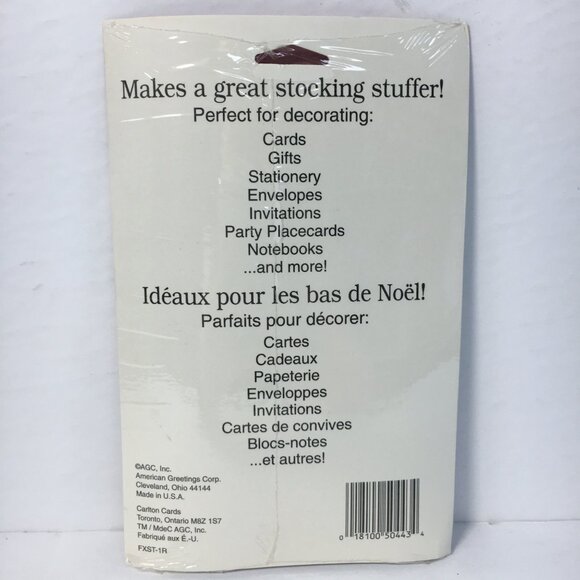 American Greetings Vintage Christmas Stickers Set Of 4 Sheets Crafts Decorating - Picture 6 of 9